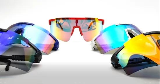 Gd Original Pit Viper Sport Google Polarized Sunglasses for Men and Women Outdoor Windproof Eyewear UV Mirrored Lens